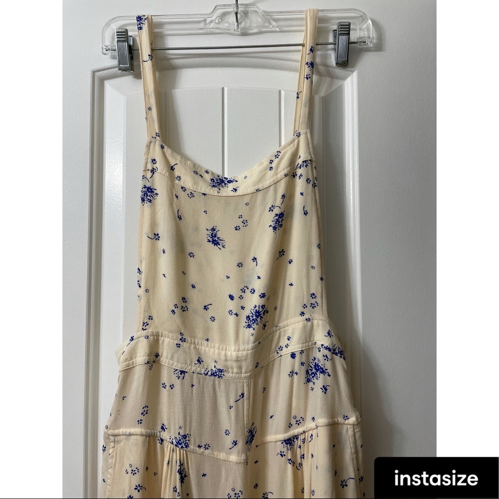 Free People flowy floral jumpsuit